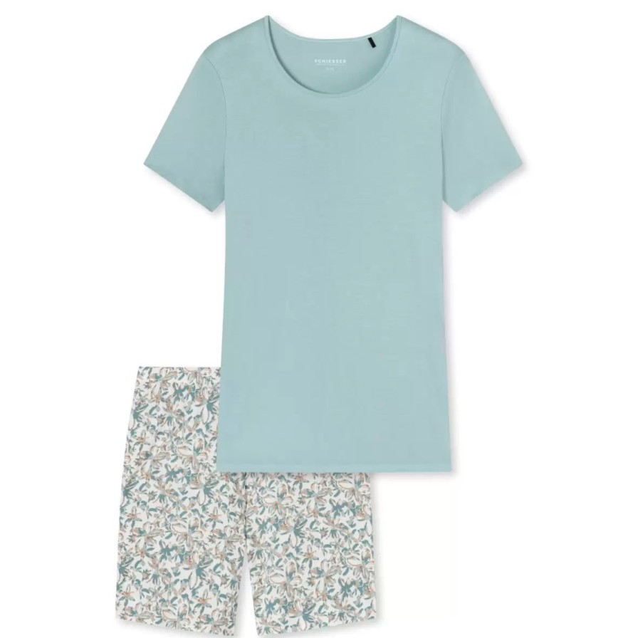 Nattoj Schiesser | Pyjamas M/Shorts, Light Blue