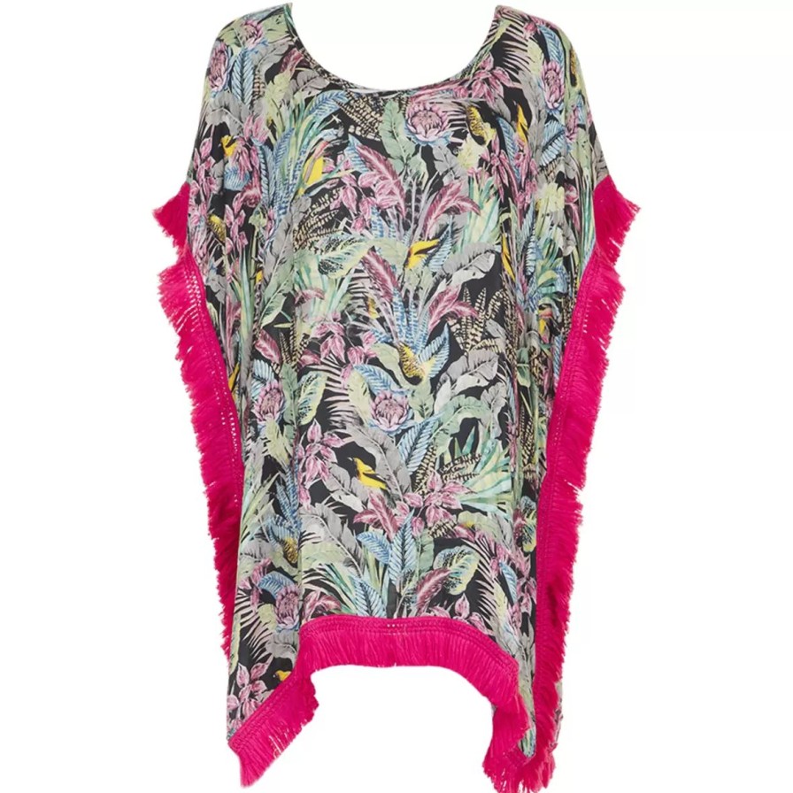 Badetoj Missya Strandkjoler | Milano Strand Poncho, Flower Print