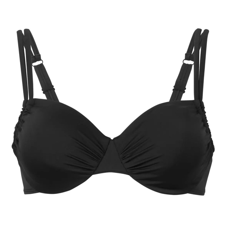 Badetoj Wiki Med Fyld | Bikini Top Med For, Black