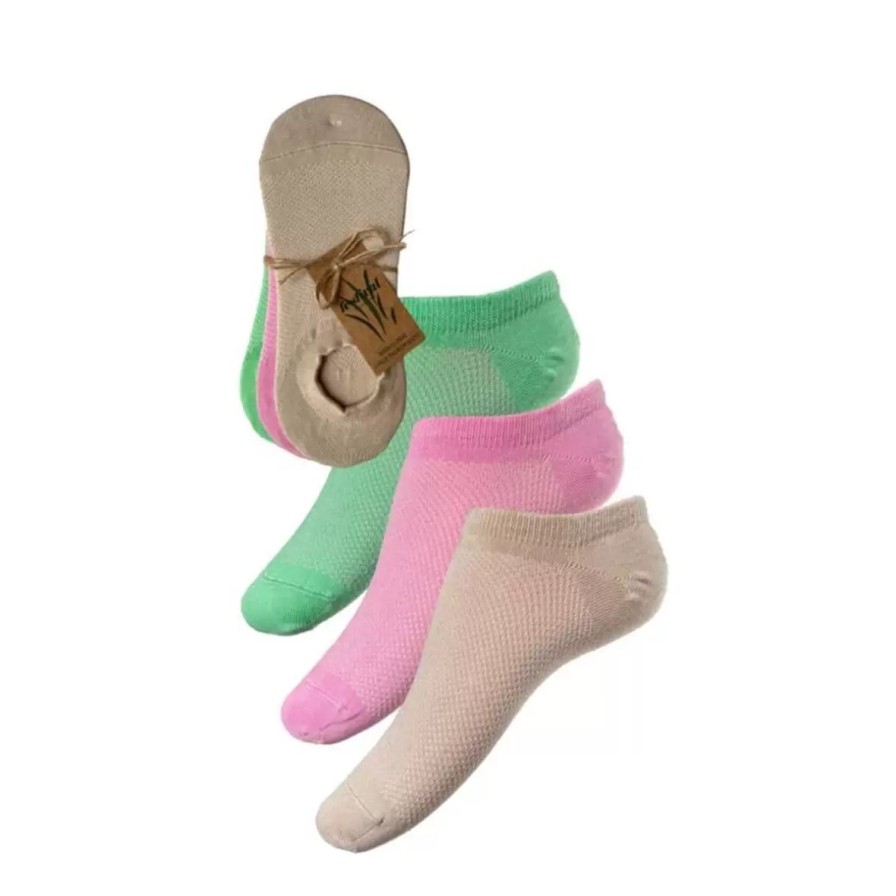 Stromper Festival | Bamboo Sneakker Sock 3-Pack, Rainy Day/Crocus