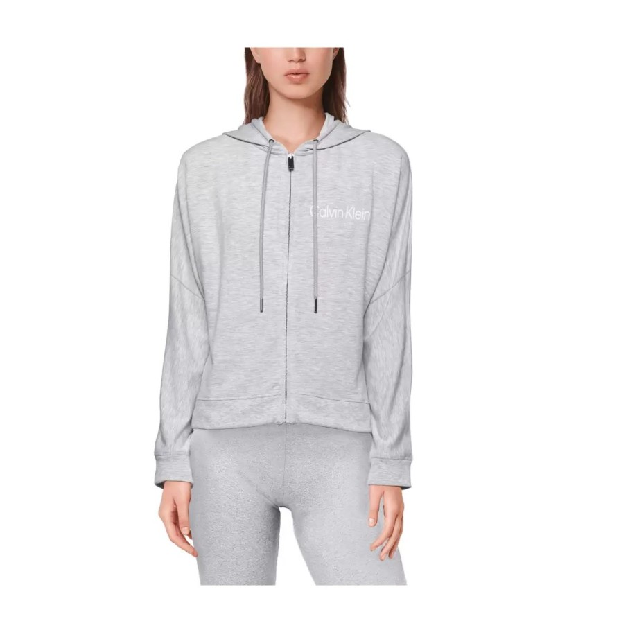 Nattoj Calvin Klein | Full Zip Hoodie, Grey Heather