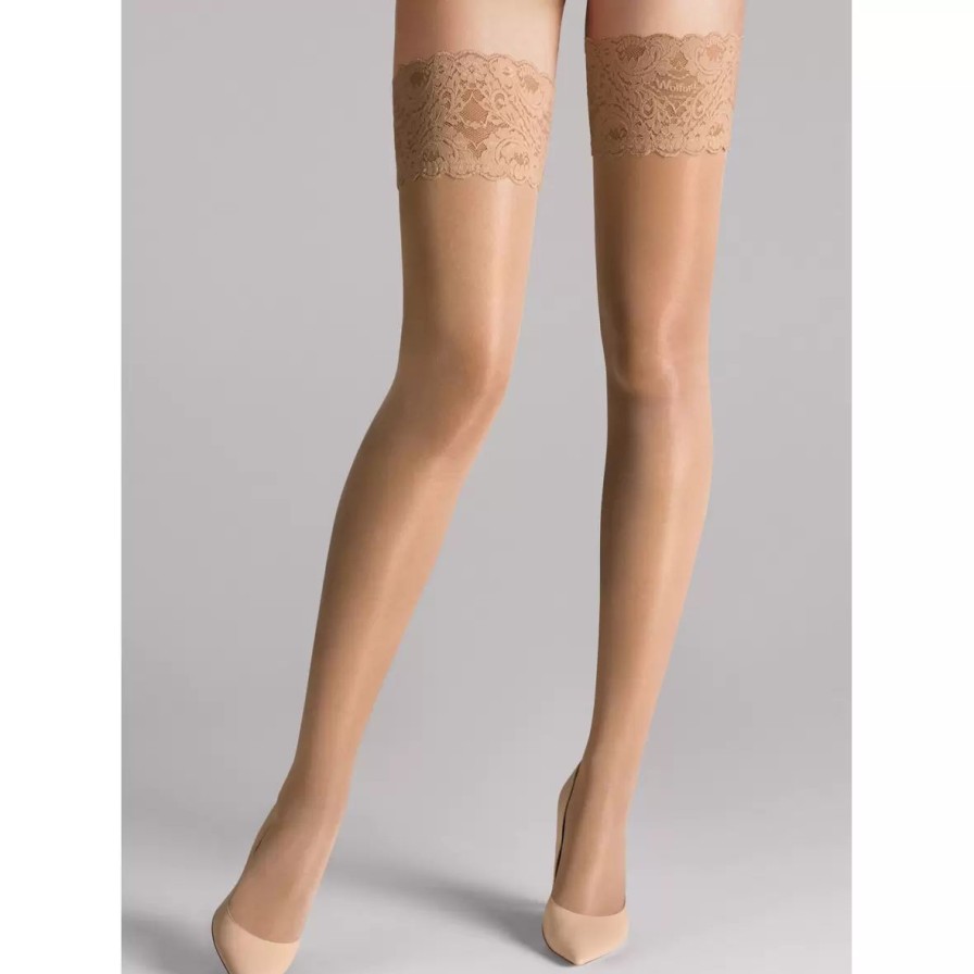 Stromper Wolford | Satin Touch 20 Stay-Up, Caramel