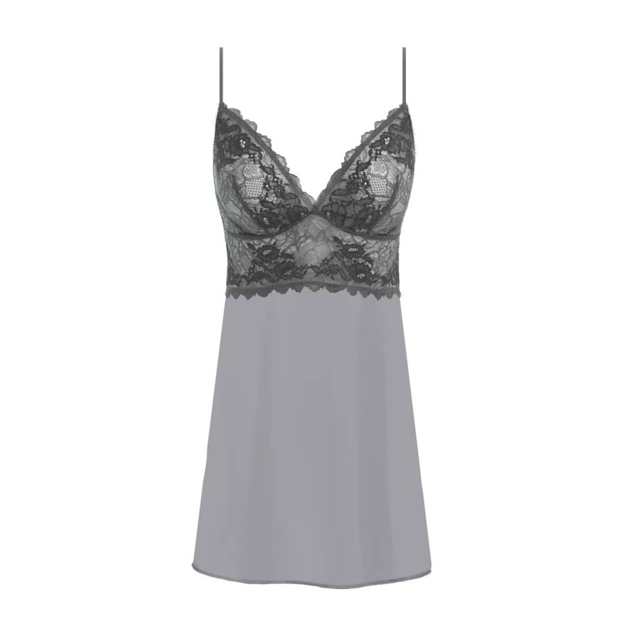 Nattoj Wacoal | Lace Perfection Chemise, Grey